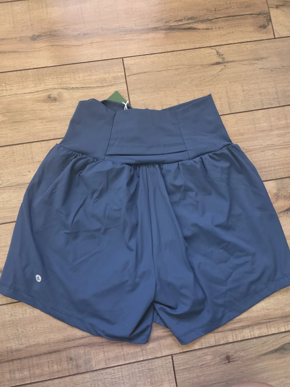 New HALARA High Waist  Teal Athletic Running Shorts Small Long